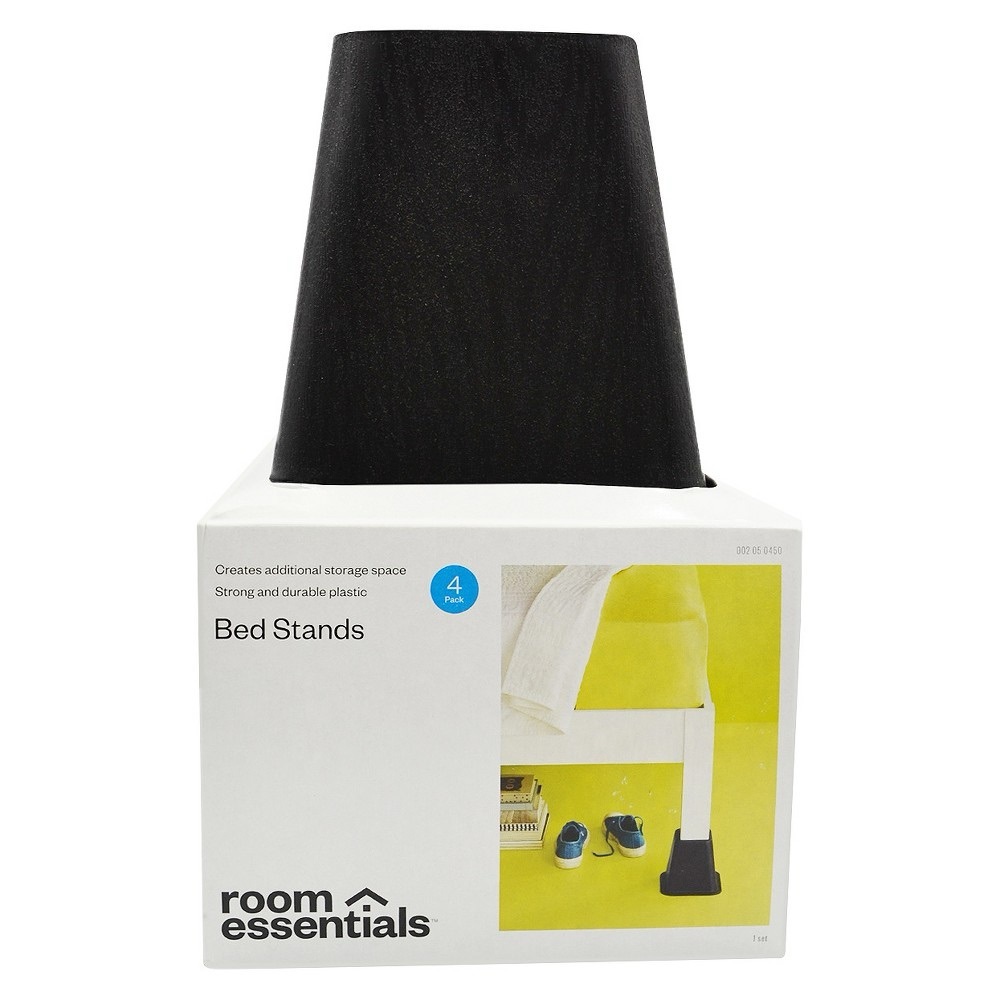 4pk Bed Risers Espresso - Room Essentials